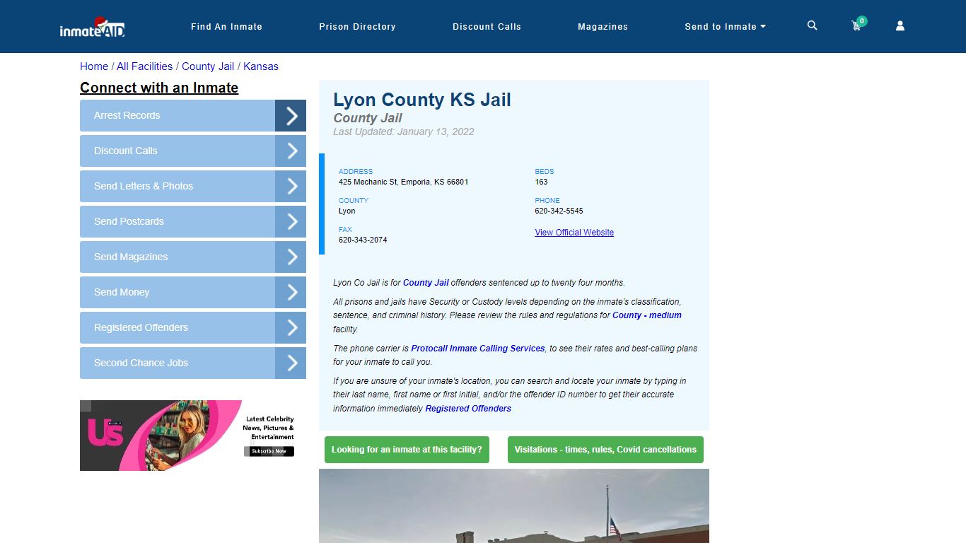 Lyon County KS Jail - Inmate Locator - Emporia, KS